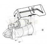 12569625 - Starter & Right Side Knock Sensor Heat Shield